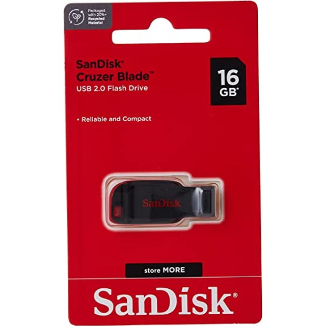 PENDRIVE SANDISK 16GB 2.0 CRUZER BLADE