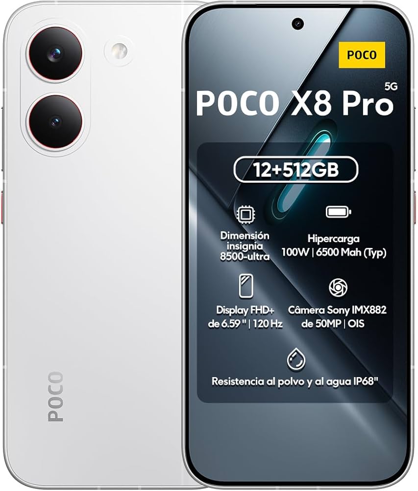 POCO X8 PRO - RAM 12GB E 512GB DE MEMÓRIA